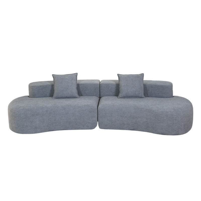 Sof&aacute; Espuma Alta densidad NORDIKA Light Grey 4 ... image number null