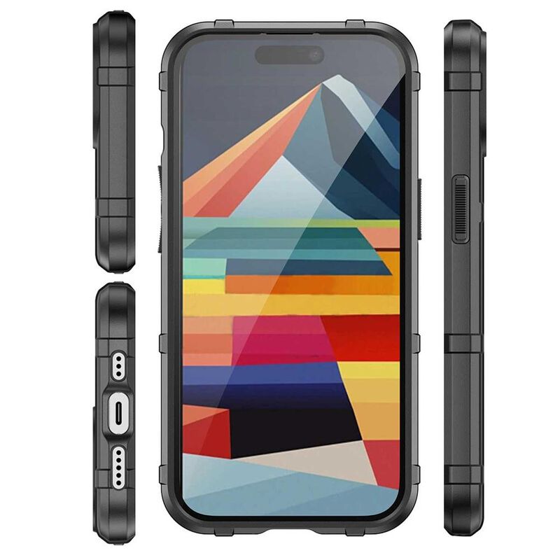 Funda TEKKU Rugged Shield para iPhone 15 Negra image number null