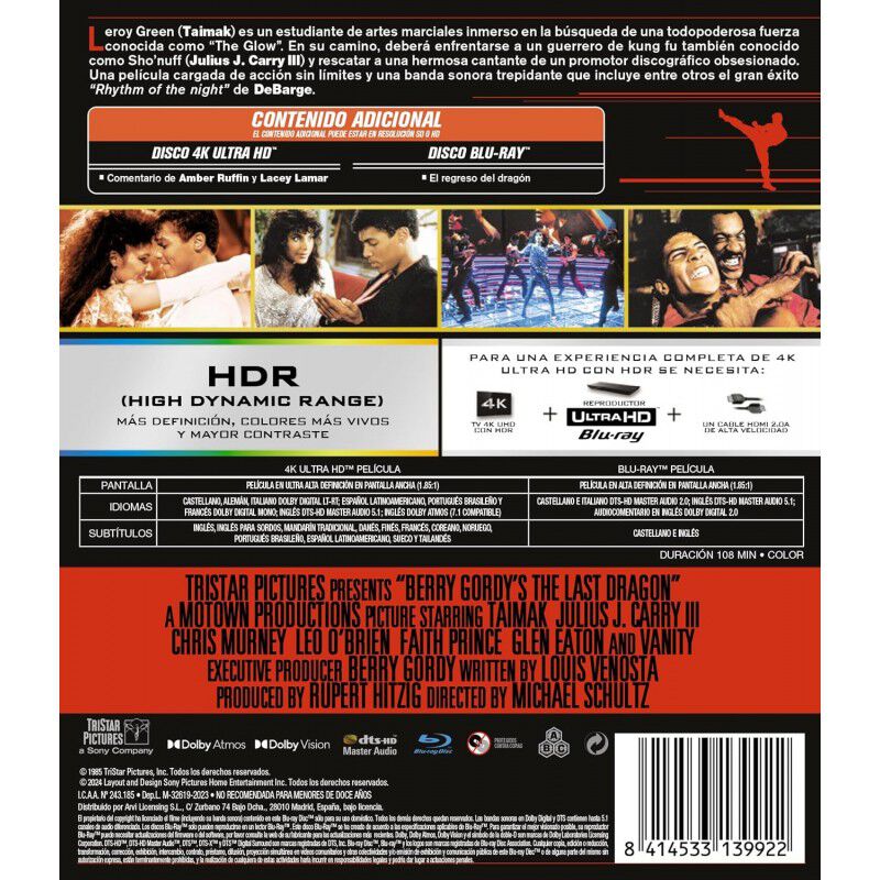 El &Uacute;ltimo Drag&oacute;n [4k Uhd,blu-ray.] (1985) The L... image number null