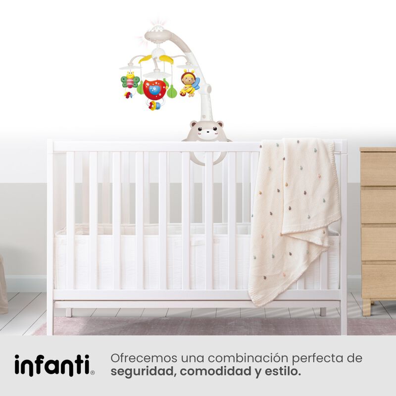 M&oacute;vil De Cuna Electr&oacute;nico Mundo De Sue&ntilde;os Con P... image number null