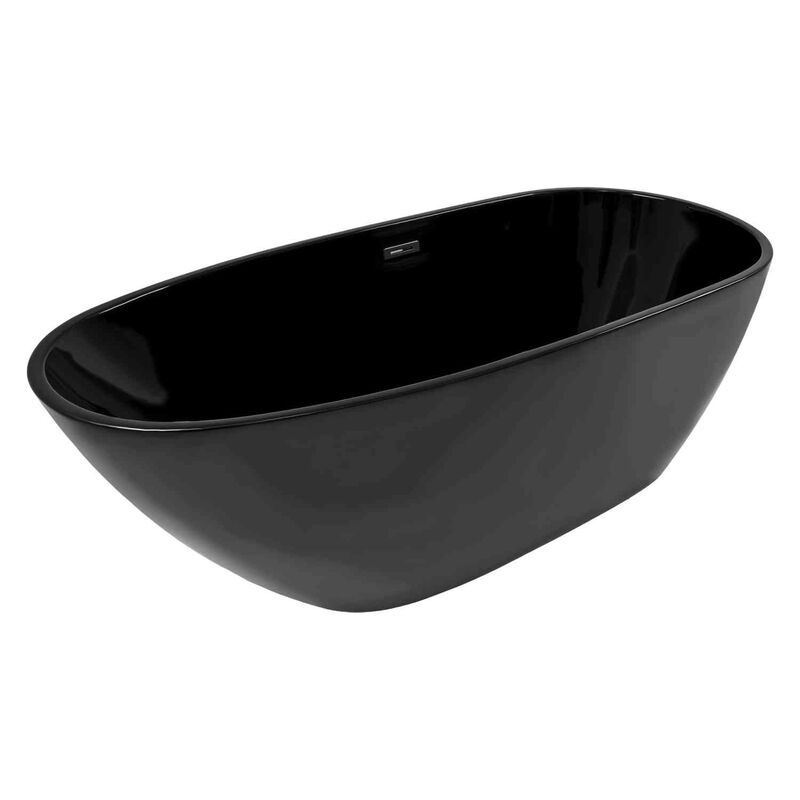 Tina Baño Bañera Negra Fibra Vidrio Lujo Minima... image number null