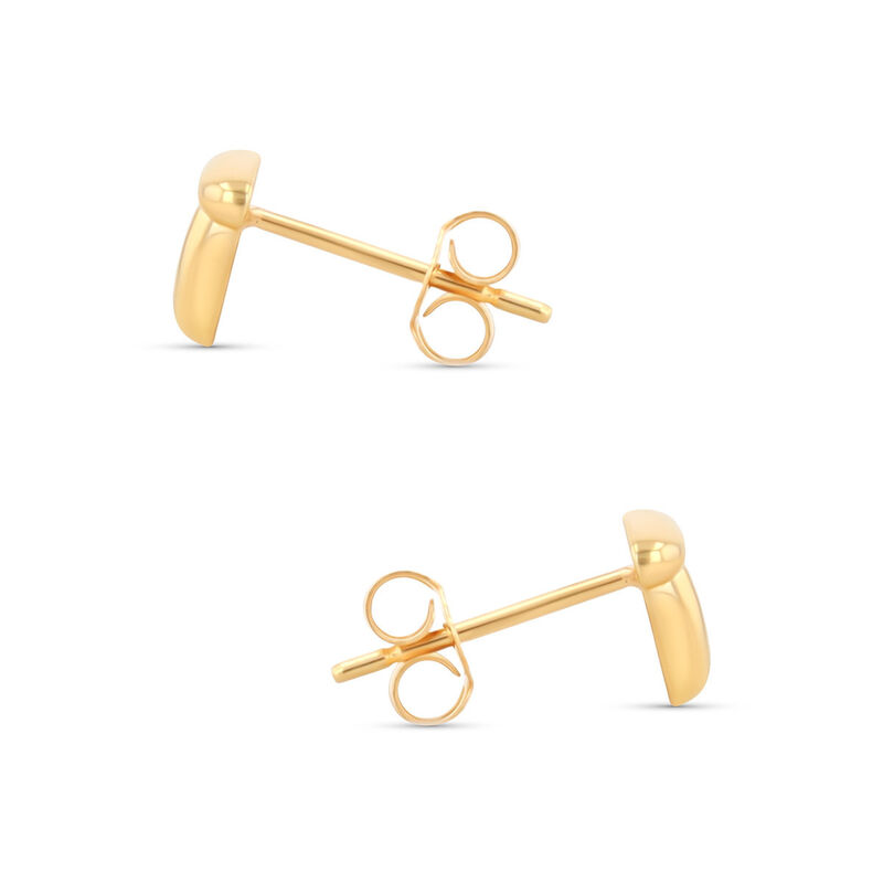 Aretes De Oro Amarillo De 10K (Letra T) image number null