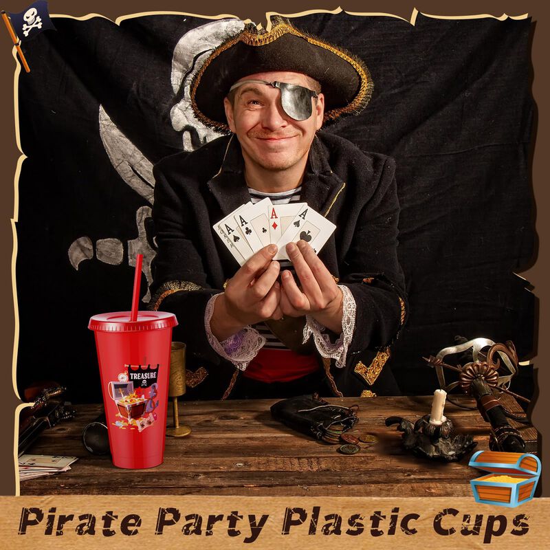 Vaso Reutilizable Uiifan 24 oz Pirata &ndash; 6 Estil... image number null