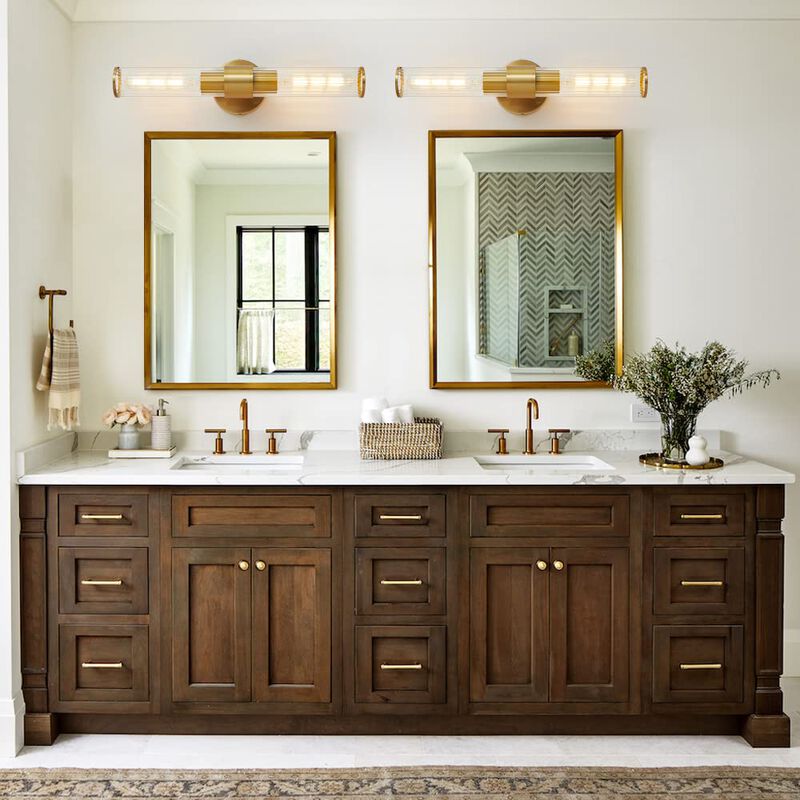 Aplique De Pared Para Ba&ntilde;o Vaziden Dorado 50x12... image number null