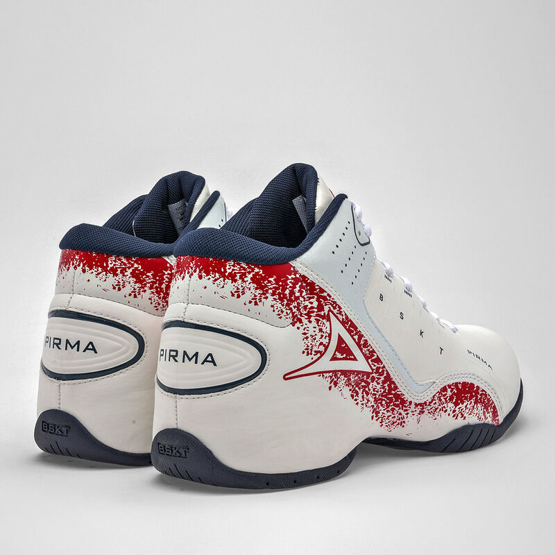Pirma Tenis deportivo para hombre. Blanco rojo image number null