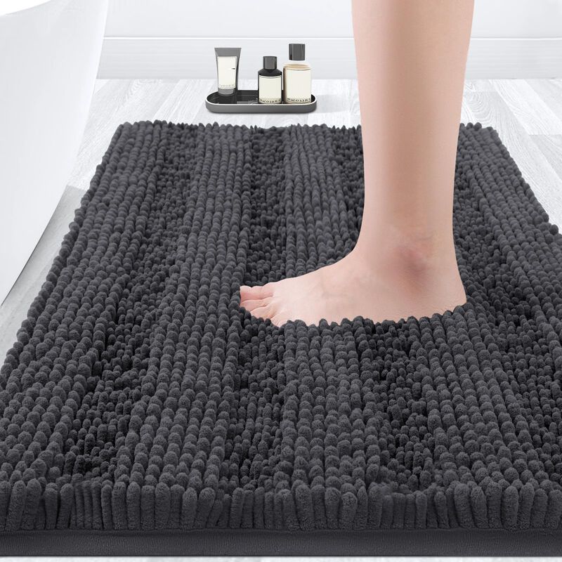 Alfombra Accumtek 81 cm x 51 cm Gris Chenilla A... image number null