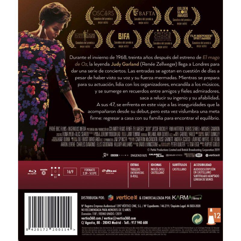 Judy [blu-ray] [blu-ray] image number null