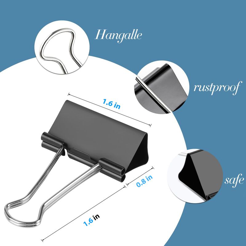 Clips De Encuadernaci&oacute;n Ufmarine, Grandes, 1,6 ... image number null