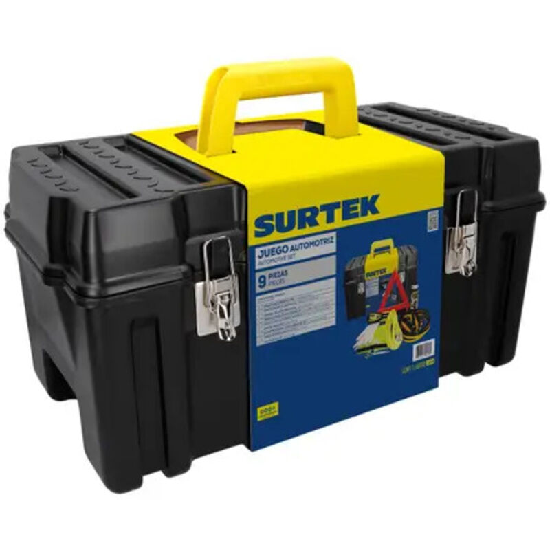 Kit Emergencia Automotriz 9 Pzas Cables Y Acces... image number null