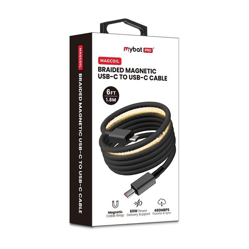 Cable Datos Mybat Rebobinado Magn&eacute;tico Usb-c A ... image number null
