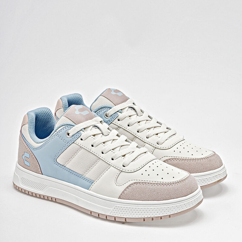 Charly Tenis urbano para mujer beige azul rosa image number null