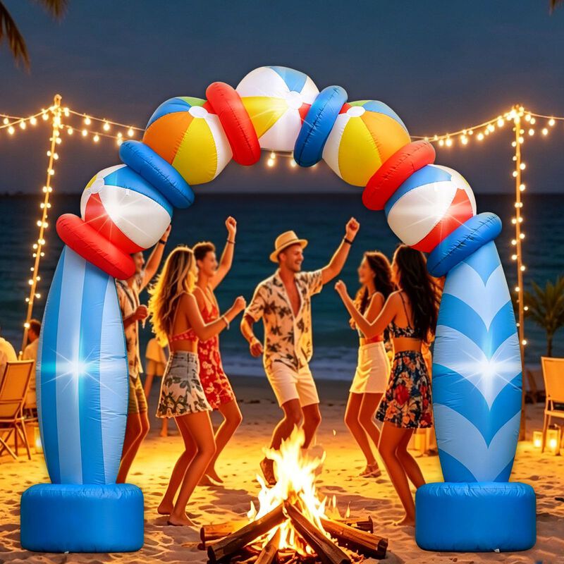 Arco Inflable Pnluoce 2,3 m Led Con Pelota De P... image number null