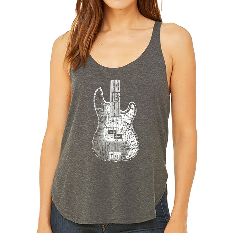 Tank Top Holgado Word Art Para Mujer - Bajo- Gr... image number null
