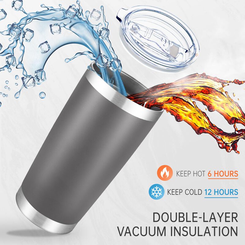 Vasos T&eacute;rmicos Cool Yoleb 591 ml, Pack De 6, Ac... image number null