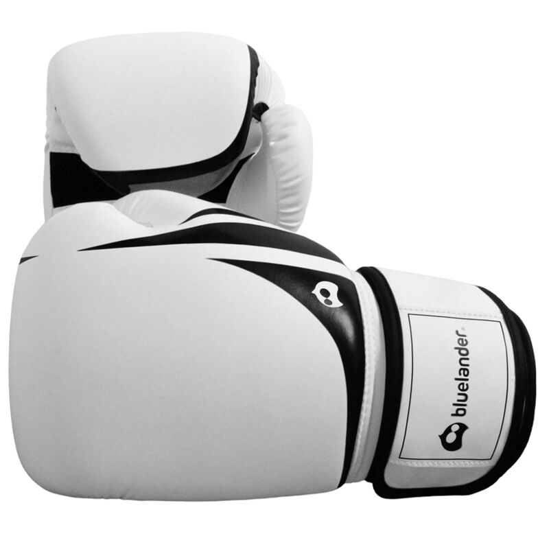 Guantes de Box 16 oz Blanco con Negro + Protect... image number null
