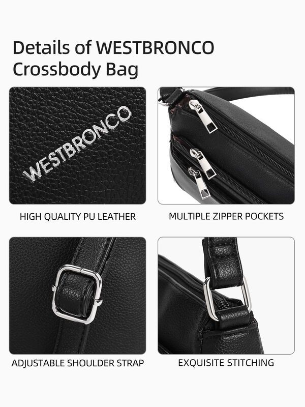 Bandolera Westbronco Para Mujer, Talla Mediana,... image number null