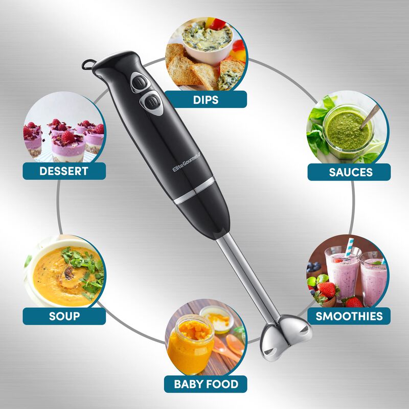 Batidora De Mano Elite Gourmet Ehb1015 500w, 2 ... image number null