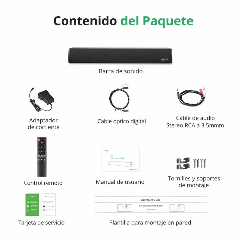 Barra De Sonido Bluetooth Bestisan St08pro Home... image number null
