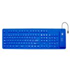 Teclado flexible multimedia al&aacute;mbrico, azul