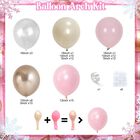 Kit De Guirnalda De Globos Froova Rosa Polvo Y Oro 89 Piezas