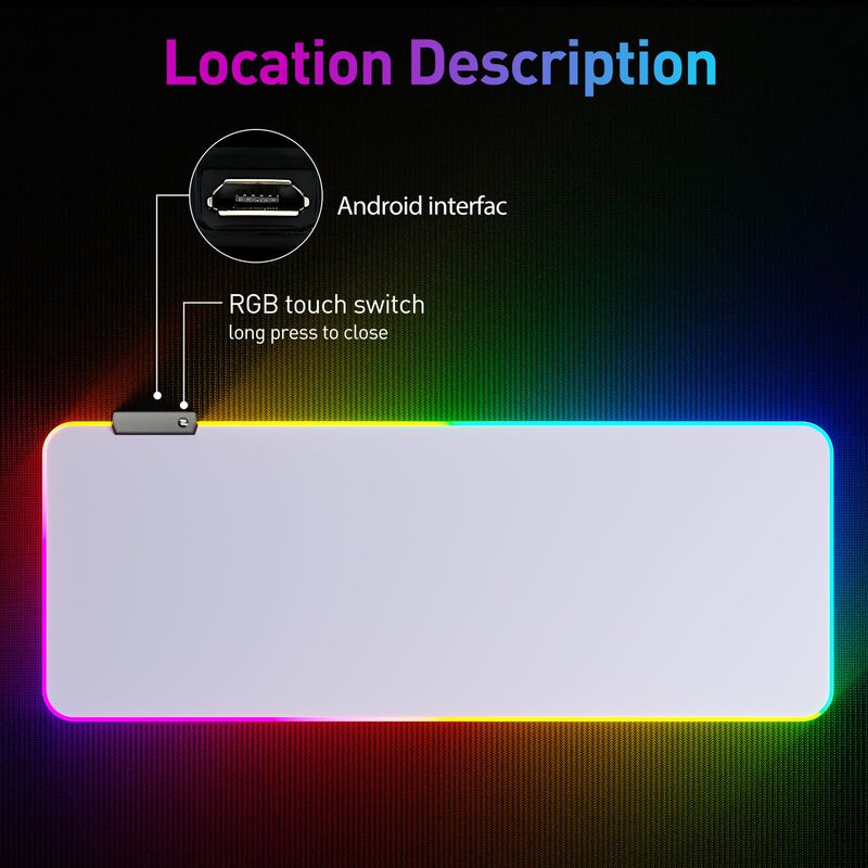 Alfombrilla De Rat&oacute;n Dr Catch 80x30 Cm Rgb Led ... image number null