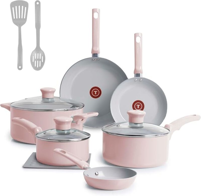 Bater&iacute;a De Cocina T-fal C493sc74 Ceramic Rosa 1... image number null