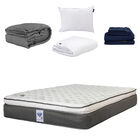 Colch&oacute;n Matrimonial Phantom + Almohada One + Protector Cloud + 1 juego de S&aacute;banas Softy + Edredon Homy