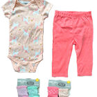 Kit 4 Piezas Bebé Niña Onesies Pañalero, Pantalón y Calcetines Multicolor OP2200HK