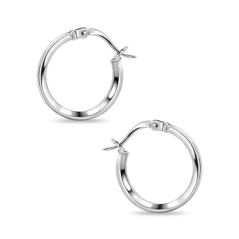 Arracadas Oro Blanco 10k Con Zirconias 12 mm | ... image number null