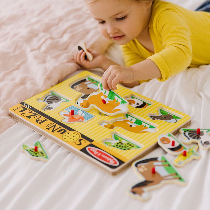 Puzle Melissa & Doug Pets Sound De Madera, 8 Pi... image number null