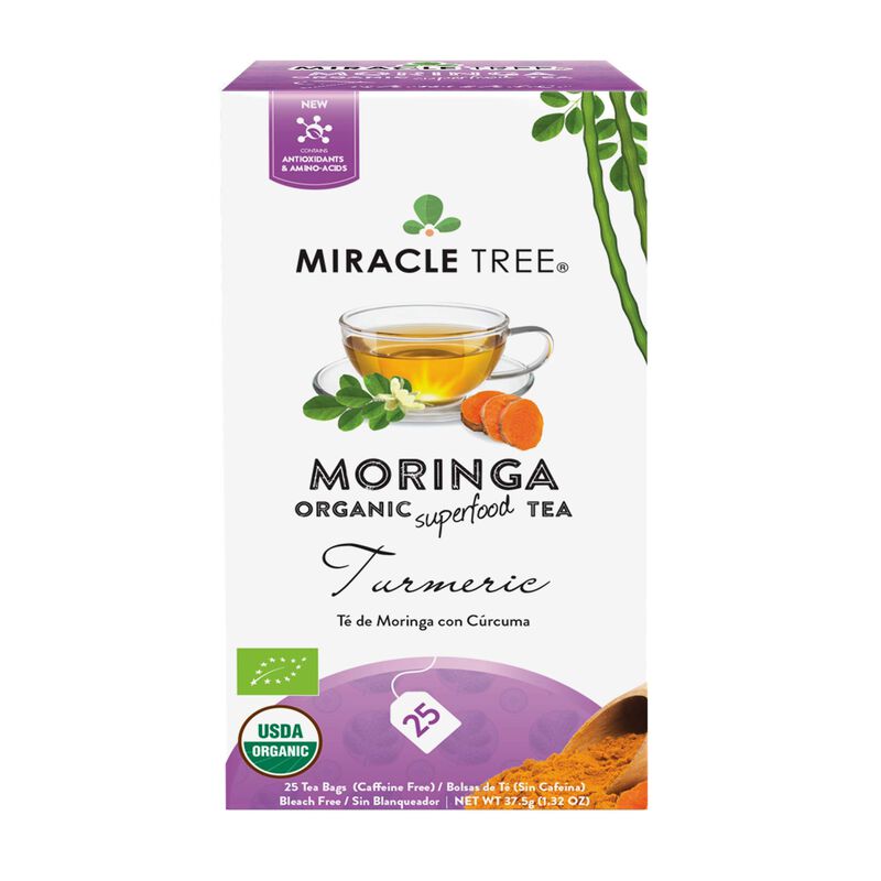 T&eacute; Miracle Tree Moringa C&uacute;rcuma Sin Cafe&iacute;na 12x... image number null