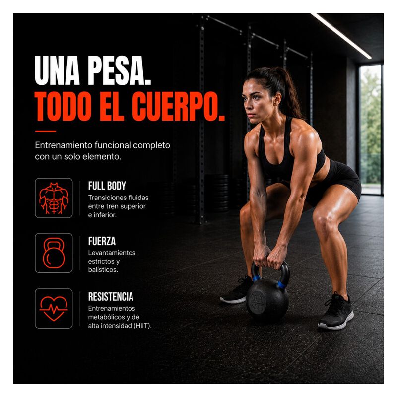 Pesa Rusa Kettlebell 44 Lb Hierro Fundido Cross... image number null