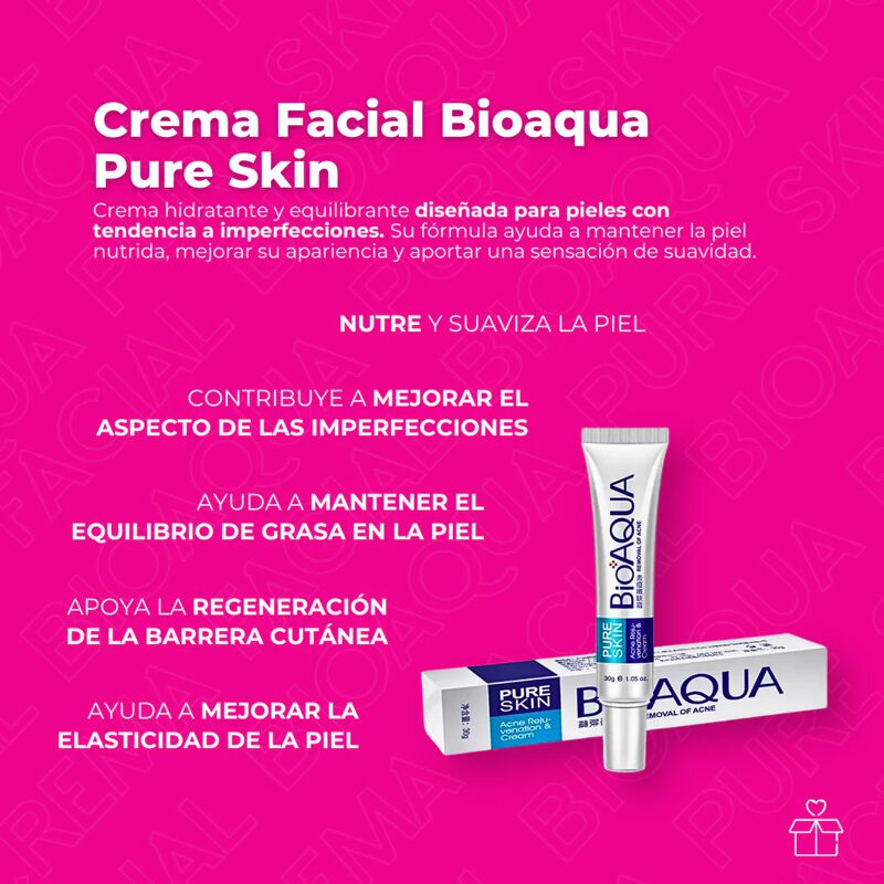 Set de 3 Cremas Anti &Aacute;cne Bioaqua Pure Skin Cic... image number null