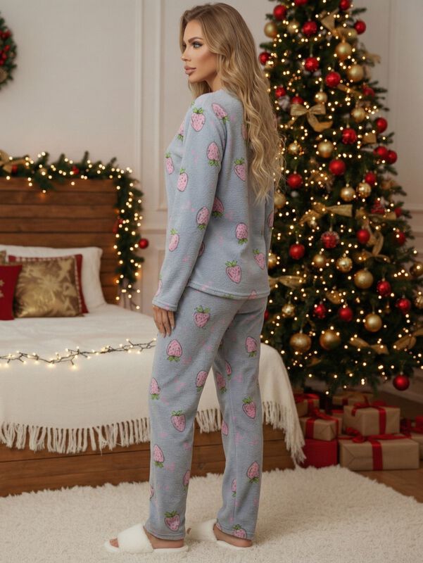 Pijama Afelpada Mujer Polar PIJ-035-2 D62 Panta... image number null