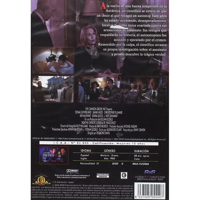 Culpable De Inocencia [dvd] (1985) Ordeal By In... image number null