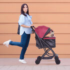 Carriola Plegable Para Mascotas Rojo