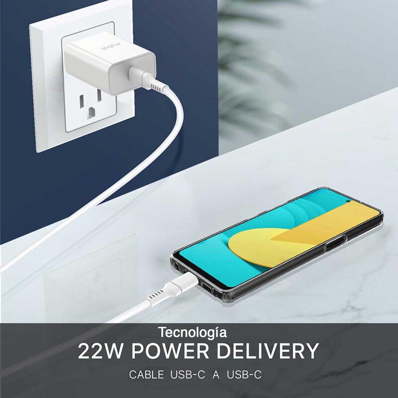Cargador r&aacute;pido MYBAT 22W Universal con cable U... image number null