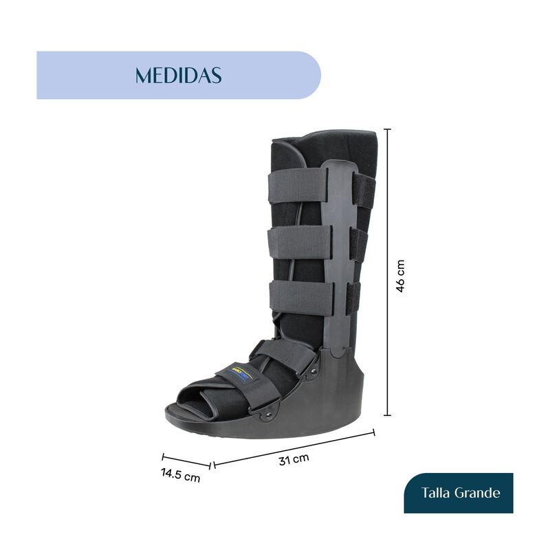 Bota Ortop&eacute;dica Larga Inmovilizador Tobillo Gra... image number null