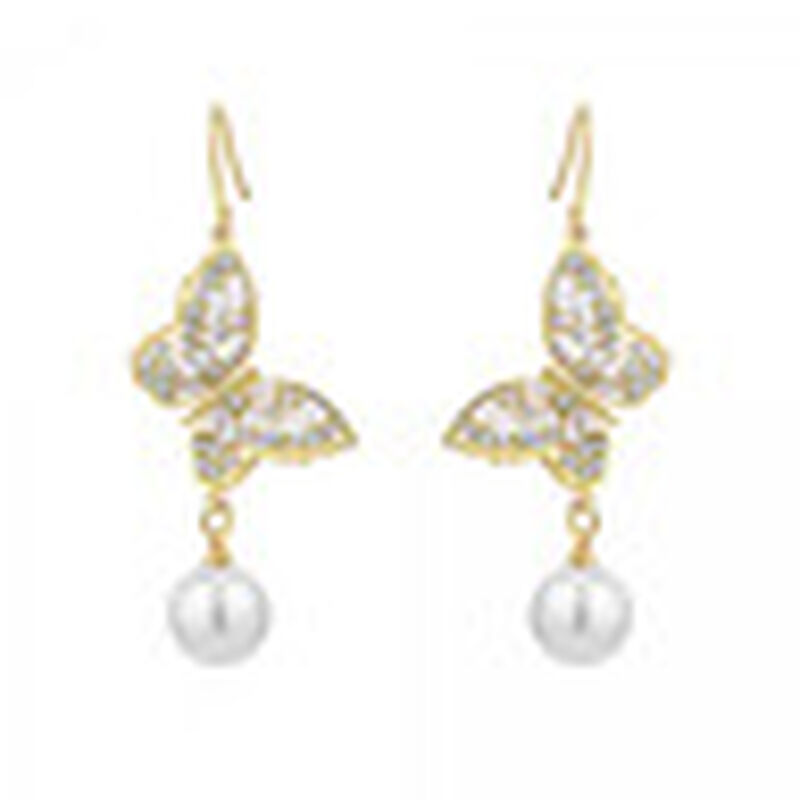 Aretes en Ba&ntilde;o de Oro Amarillo de 18K de Maripo... image number null