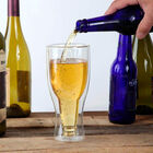 Vasos De Vidrio Doble Pared 2 Pz 380Ml