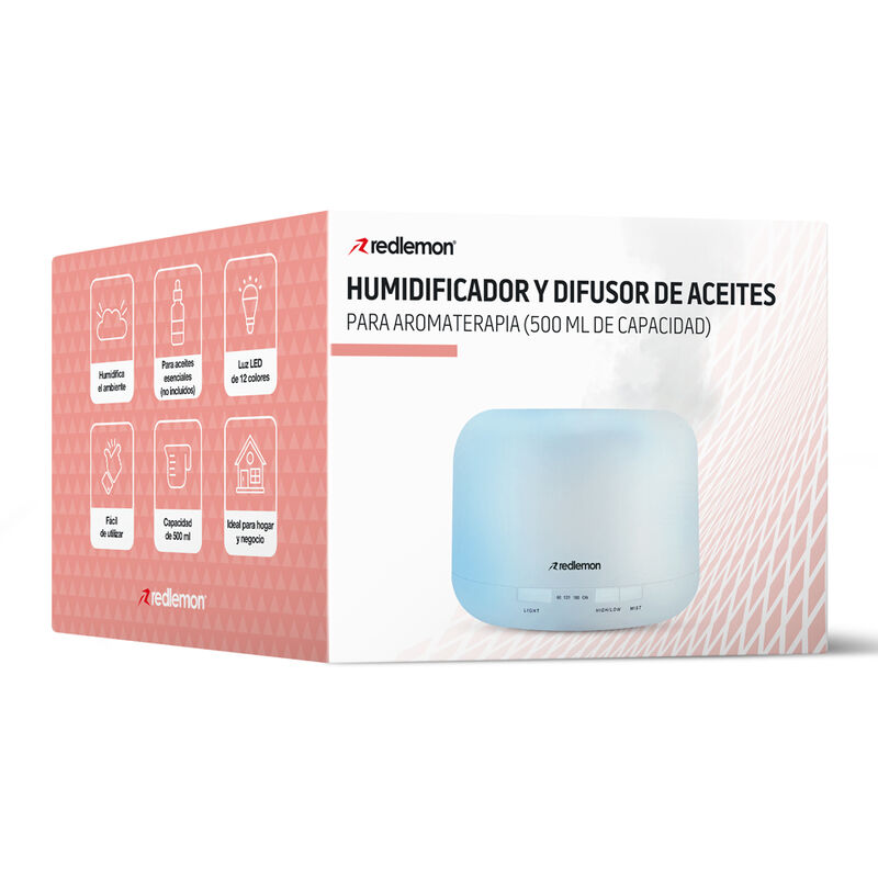 Humidificador Difusor de Aceites Esenciales 500... image number null