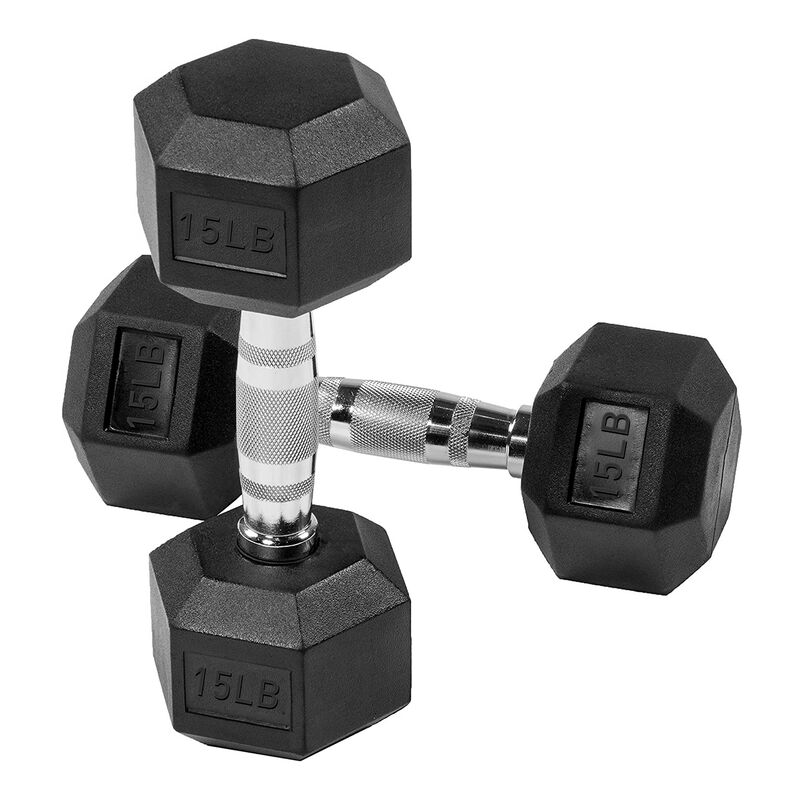 Par de Mancuernas Hexagonal de 15 Lbs Bluelande... image number null