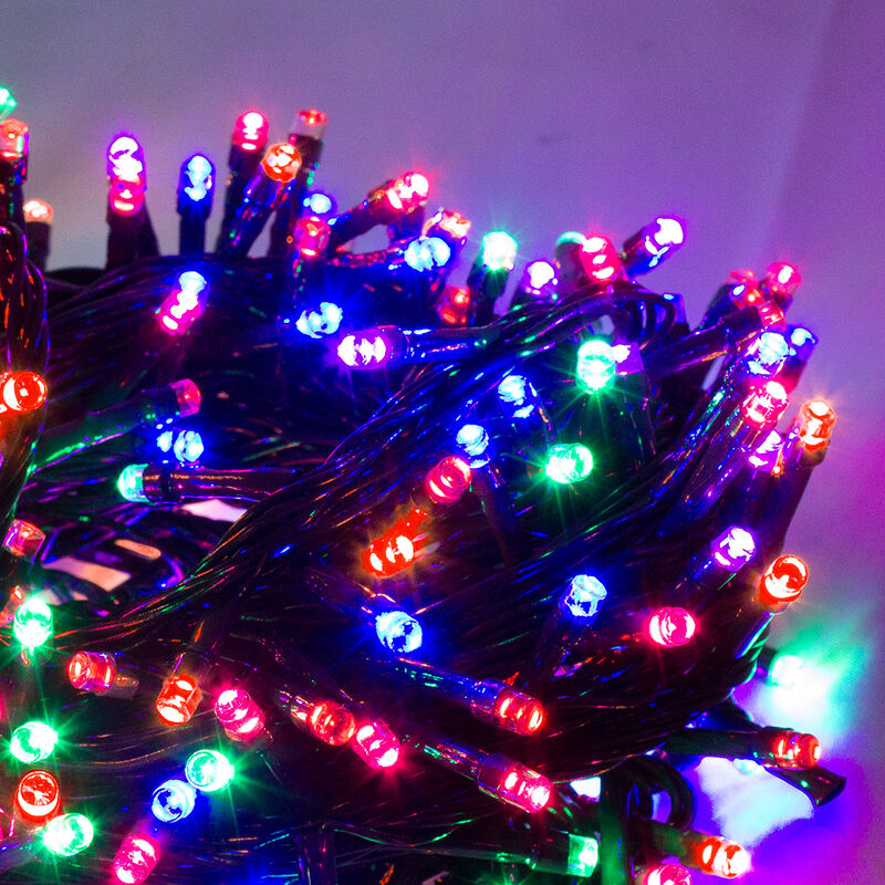 Serie navide&ntilde;a 140 LED luz multicolor 8 Funcion... image number null