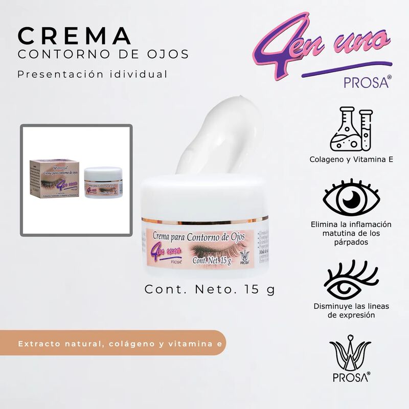 Prosa Crema para Contorno de Ojos 4 En 1 image number null