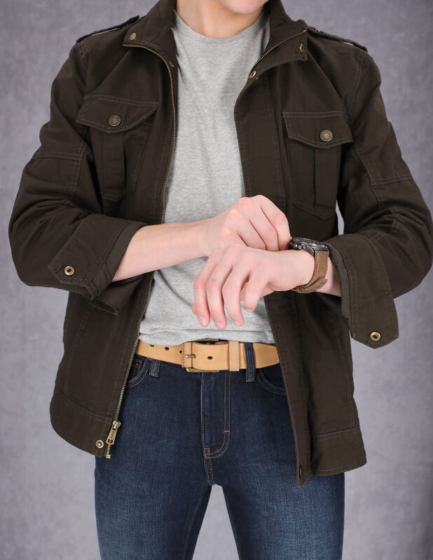 Cintur&oacute;n Timberland Pull Up De Piel Para Hombre... image number null