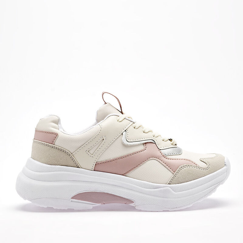 Moramora tenis para mujer latte rosa plata cod ... image number null