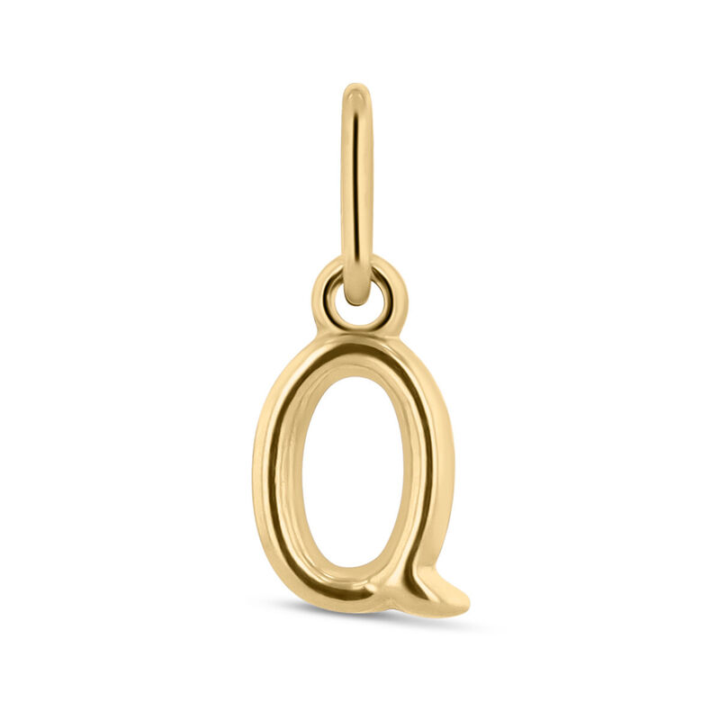 Dije De Oro Amarillo De 10K (Letra Q) Sin Caden... image number null