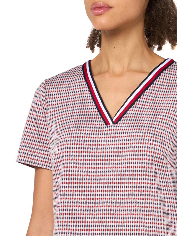 Vestido Tommy Hilfiger Rojo Multicolor image number null