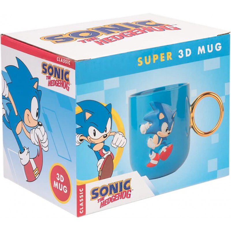 Taza 3D Asa Anillo Sonic El Erizo The Hedgehog ... image number null