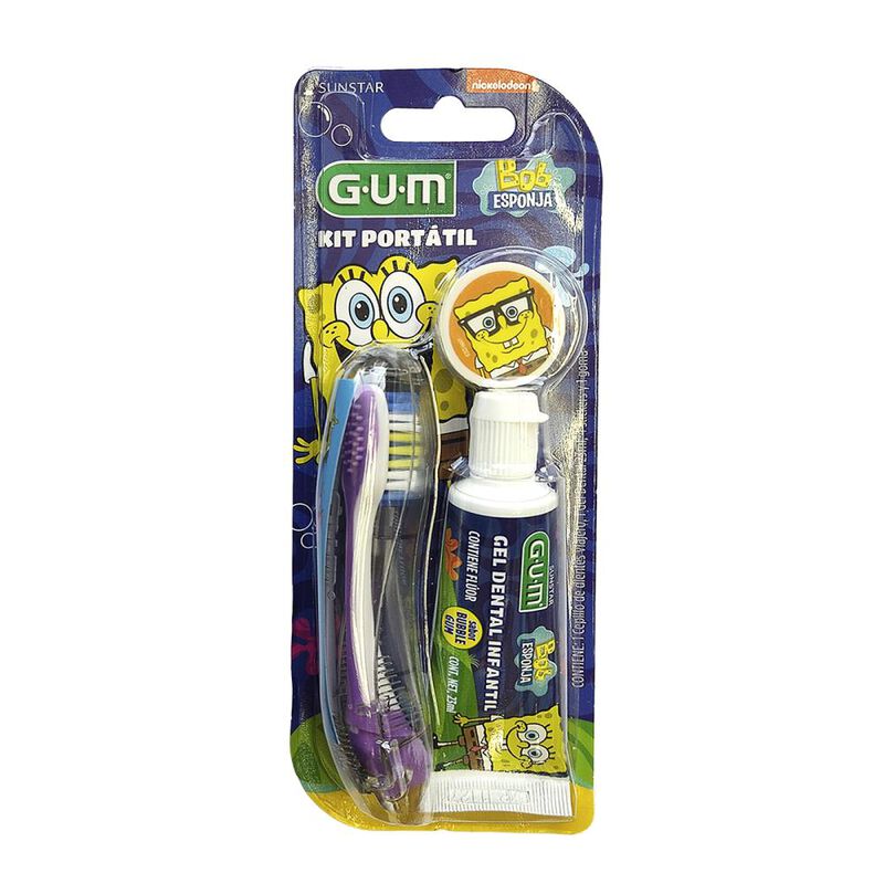 Kit De Viaje Gum Bob Esponja 3 Piezas - 3 Kit image number null